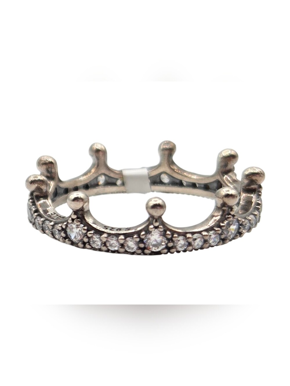 Pandora Silver Studded Crown Ring